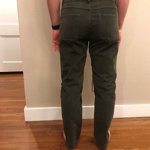 Brooks Brothers Corduroy Pants army green for men